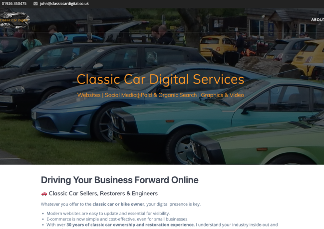 Classic Car Digital Marketing