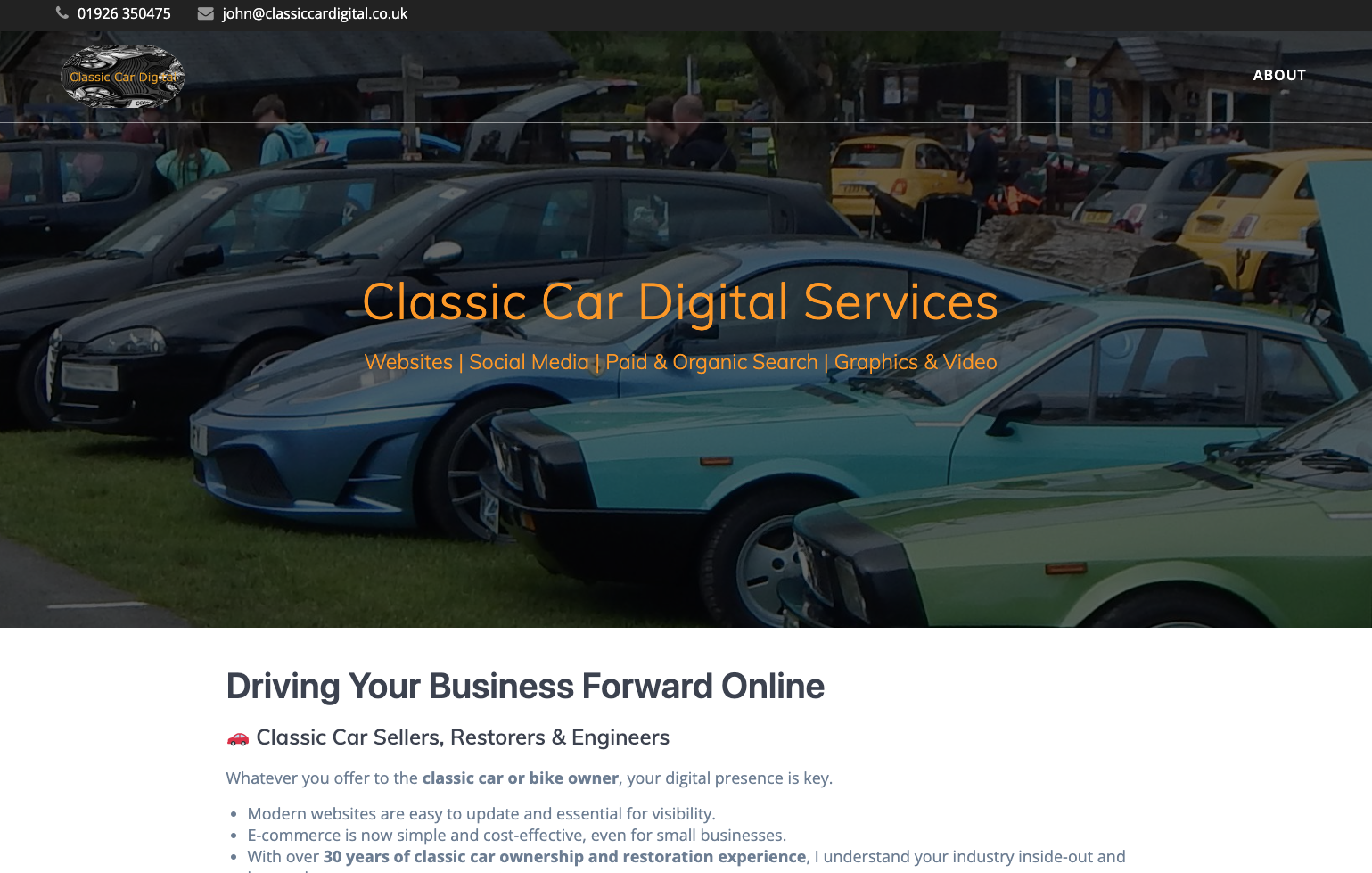 Classic Car Digital Marketing